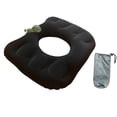 thumbnail image 3 of Cojín inflable tipo donut para asiento, almohada para el coxis, ergonómico, fácil de limpiar, con textura aterciopelada, ideal para camping, sillones, 3 of 8