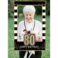 thumbnail image 1 of HTOOQ Black Gold 80th Birthday Party Photo Booth Props 80th Birthday Photo Frame 80 Birthday Photo Frame, 1 of 7