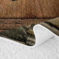 thumbnail image 5 of Erosebridal Brown Pike Fish Twin Quilt Set for Men, Rustic Farmhouse Twin Coverlet Set, 2pcs, 5 of 7