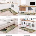 thumbnail image 5 of Mid Century Boho Kitchen Rugs and Mats Set of 2, Farmhouse Style Abstract Tropical Leaf Kitchen Mat for Floor, Non-Slip Washable Kitchen Sink Mats Decor Doormat(17x30Inch)+Runner Rug(17x47 Inch), 5 of 5