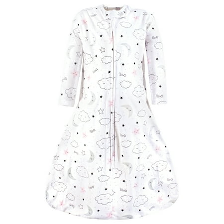 Hudson Baby Infant Girl Long Sleeve Cotton Jersey Sleeping Bag, Dreamer, 12-18 Months