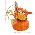 thumbnail image 3 of Halloween Récolte d'Automne Citrouille Artificielle en Mousse Centres de Table A, 3 of 7