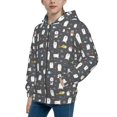 thumbnail image 2 of Kdxio Lovely Penguin Pattern Kids Boys Girls Zip Up Hoodie 3D Printed Hooded Sweatshirt Hoody Coat with Pocket 7-12 Y-Small, 2 of 6