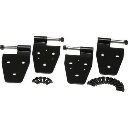 Hinges Black Powder Coat - Kentrol Black Powder Coat Stainless Steel Door Hinge Set 50525 Exterior Hinges