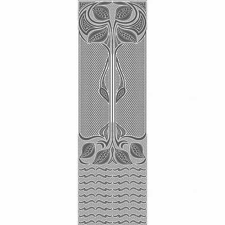 Brewster Nouveau White Paintable Dado Dado Unpasted Vinyl Wallpaper, 25.2-in by 23.1-ft, 48.5 sq. ft.