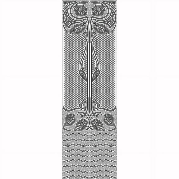 Brewster Nouveau White Paintable Dado Dado Unpasted Vinyl Wallpaper, 25.2-in by 23.1-ft, 48.5 sq. ft.