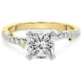 thumbnail image 3 of Princess Shape 3 Carat IGI Certified Lab Grown Diamond Ring | 14K Yellow Gold | Phoebe Twigs Diamond Ring | FG-VS1-VS2 Quality Friendly Diamonds, 3 of 5