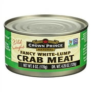 Crown Prince Fancy White Crab Meat, 6-ounce Cans (Pack of 6)