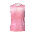 thumbnail image 6 of Picia Sparkly Pink Glitter mens Cotton Tank Undershirts , Moisture-wicking Ribbed Tanks, Lightweight Cotton Tank Undershirts-X-Large, 6 of 8