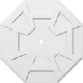 thumbnail image 1 of Ekena Millwork CMP34LG-02000 34 Po OD x 2 Po ID Carré Logan Architectural Grade PVC Contemporain Plafond Médaillon, 1 of 1