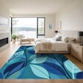 thumbnail image 3 of ODIKA 6'x9' Machine Washable Non-Slip Area Rug, Modern Blue High Traffic Rug, Blue, 1099353, 3 of 7