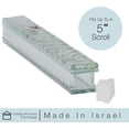 thumbnail image 4 of A&S Mezuzot Modern Glass Mezuzah Case in Shatterd Glass Design Waterproof Judiaca Door Mezuzah Home Blessing and Protection Cover (Light Blue, 6 Inches), 4 of 5