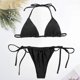 thumbnail image 2 of Conjunto de bikini para mujer, tanga, bikini, traje de baño, push up con copa triangular, traje de baño de dos piezas con espagueti, 2 of 5