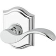 thumbnail image 1 of Baldwin FD.CUR.TAR.260 Full Dummy Curve Lever & Traditional Arch Rose, Bright Chrome, 1 of 1