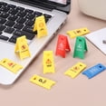 thumbnail image 5 of Uxcell Miniature Warning Sign, Park Service Status Signs, Plastic Street Scene Model Mini Floor Caution Sign, Perfect for Dollhouse Decor Role Play Construction Toy (Yellow, 8 Pcs), 5 of 7