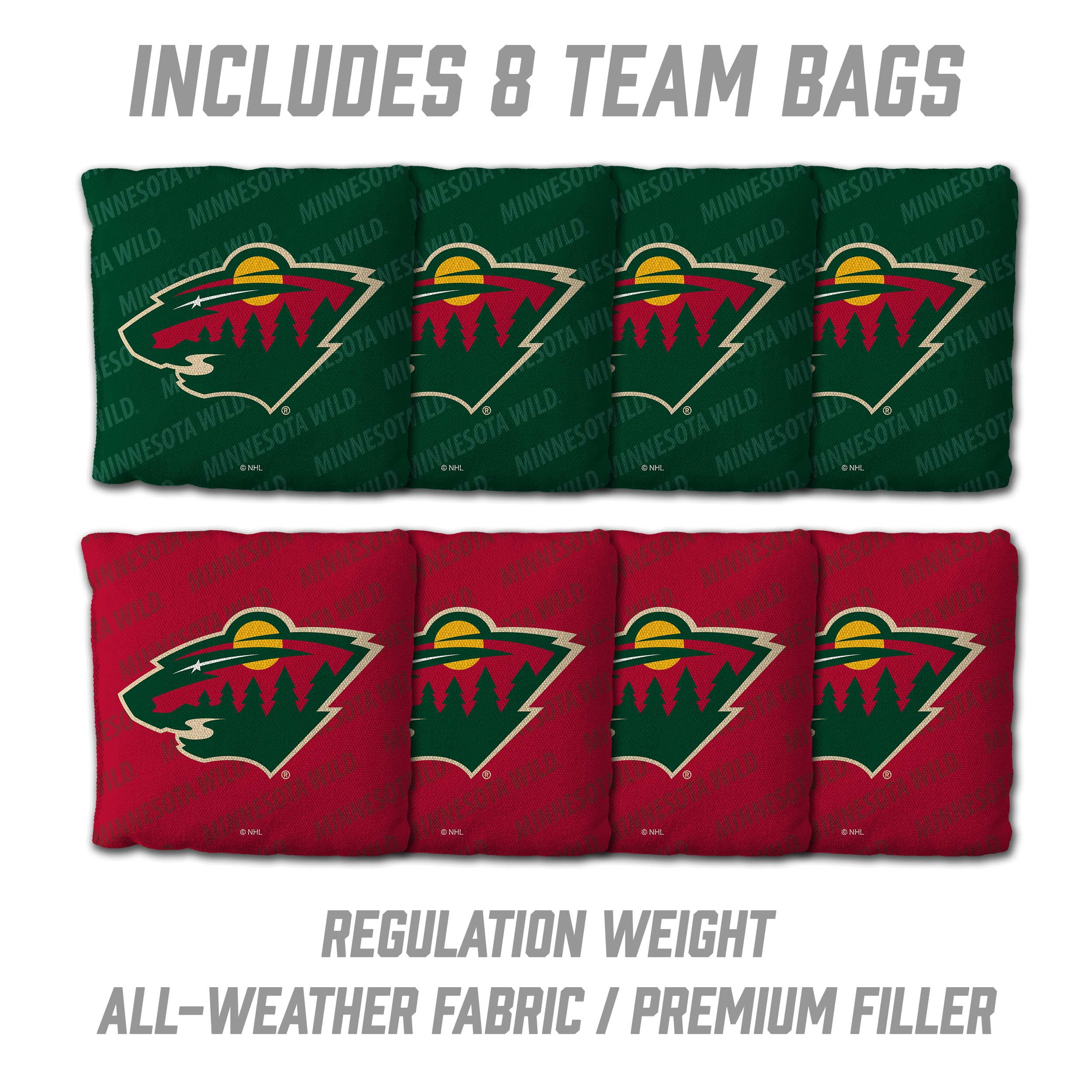 YouTheFan NHLMinnesota Wild 2' x 4' Cornhole Game