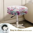 thumbnail image 4 of ZIATUBLE Hummingbird Floral Bar Stool Covers Round Foldable Chair Seat Cushion Slipcover Size S Office Chair Saddle Stool Cushion Pack of 2 Reusable Round Protective Cover Accessories Indoor, 4 of 6