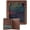 Elder Brown + Gold Foil, variant on Soar Forge Vintage Adventurer's Portfolio – PU Leather Character Sheet Binder, Binder for DND with Spell Card Display Organizer, Clear Front Cover, and Storage Pockets (Elder Brown Gold Foil)