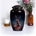 thumbnail image 4 of 10-Inch Glowing Violin Cremation Urn for Human Ashes – Large Funeral Ash Container for Women & Men – Musical Tribute Urn for Adult Male or Female (10 Inch 1 Pc), 4 of 7