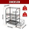thumbnail image 2 of Sports Equipment Storage Organizer, Garage Storage System, Ball Storage Rack, Yoga Mat Storage with Hooks and Basket, 2 of 5