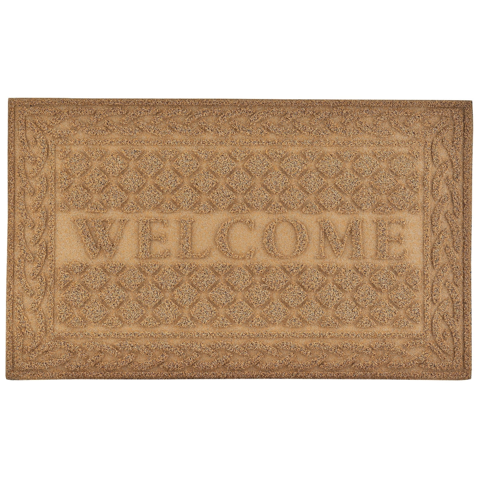 Superio  Non-Slip Welcome Doormat for Entry, 18" x 30", Waterproof, Mat Black