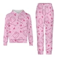 thumbnail image 5 of Hello Kitty Boys 2 Piece Tracksuit Athletic Sweatsuits Sets Hooded Sweatshirt And Jogger Sweatpants Clothing Sets for Kids, 5 of 8