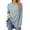 Blue, variant on BadPiggies Womens Long Sleeve Shirts Crew Neck Casual Fall Tunic Tops Lightweight Pullover