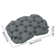 thumbnail image 3 of Inflatable Seat Cushion Portable Travel Airplane Seat Cushion Self-Inflating Camping Air Sitting Pad Portable Bleacher Cushions for Office Chair Hiking Outdoor Climbing Kayak Patio Car(Gray), 3 of 6