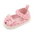 thumbnail image 1 of Zanarzt Chaussures pour Filles Chaussures pour Bébé Confortables Semelle Souple Chaussures pour Tout-Petit Respirantes Confortables Sandales pour Bébé et Tout-Petit Chaussures Mary Jane Rouges,12-18 Mois, 1 of 5