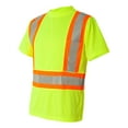 thumbnail image 2 of Kishigo Class 2 Flat Stitch Self-Fabric Panels T-Shirt 9120-9121 Lime 5XL, 2 of 5