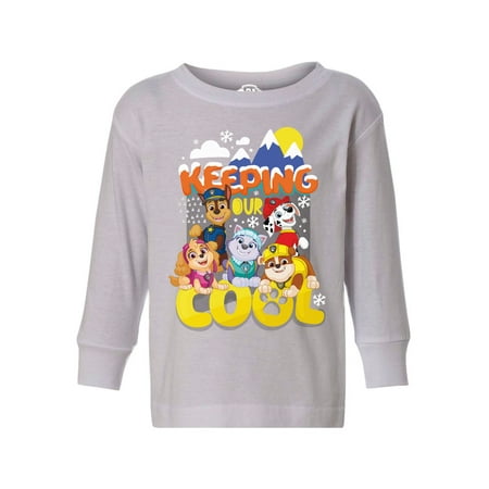 

Paw Patrol Christmas Long Sleeve Toddler T-shirts Xmas Holidays - 3 4 5 Years Old - Keeping Our Cool Paw Patrol Tee for Boys for Girls