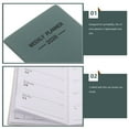 thumbnail image 3 of CTIRCHIU Simple Weekly Planner Pocket Notebook Green Artificial Time Management For Personal Use 1Pcs, 3 of 6