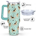 thumbnail image 3 of Gift for Dog Lovers Cute Dog Tumbler for Women - 40oz Dog Tumblers with Handle Straw and Lid Tumbler Cup Travel Coffee Mug, 3 of 7