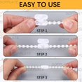thumbnail image 4 of Curtain Accessorie including Plastic Roller Chain and Roller Blinds Bead Chain White 4.5mm, 4 of 6