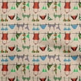 thumbnail image 1 of oneOone Velvet Peach Fabric Beach Wear Sewing Craft Projects Fabric Prints By Yard 58 Inch Wide, 1 of 4