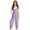 Purple, variant on FAIWAD Girls Summer Jumpsuit Casual Sleeveless Spaghetti Strap Overalls Kids Loose Cuffed Pants Rompers with Pockets 5-14 Years