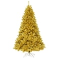 thumbnail image 1 of Árbol de Navidad Goplus de 2,3 m con 1258 puntas de rama, color champán dorado, 1 of 5