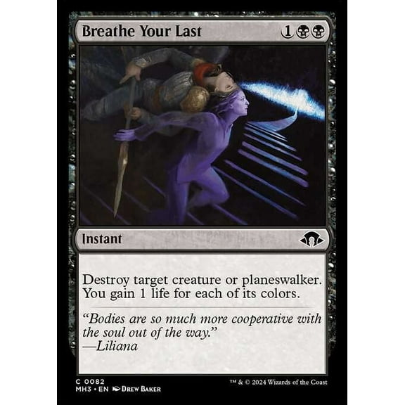 MtG Modern Horizons 3 Common Breathe Your Last #82