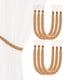 thumbnail image 1 of Uxcell 6-Set Sujetadores de Cortina con Ganchos Metálicos Negros para Decoración de Ventanas del Hogar [Naranja], 1 of 1