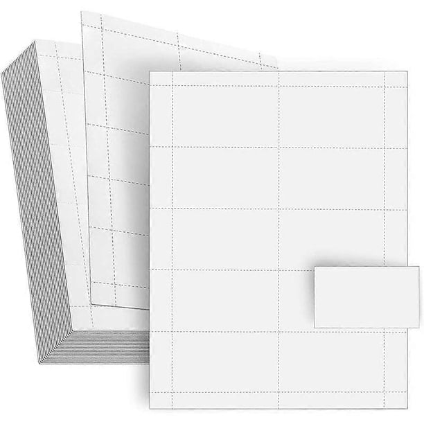 10 Sheets DIY Business Card Printing Paper for Small Business Owners and Professionals Multi-Purpose Cardstock for Labels Greeting (10 Per/Sheet)