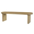 thumbnail image 3 of Christopher Knight Home 62.9" Indoor Dining Bench, 3-Person Wood Seating with Rectangular Legs, 3 of 12
