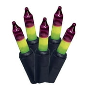 Way to Celebrate Halloween 50-Count Two-Tone Purple Neon Green Lights, with 2 Lighting Functions, 120 Volts