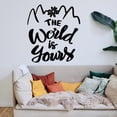 thumbnail image 4 of Handmadetneonsign The World Is Yours Words Metal Wall Art Light, Quote Metal Sign Wall Decor, Quote Metal Decor, 4 of 5