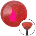 thumbnail image 1 of Pink Paint Drip Orange Retro Metal Flake Shift Knob with M16 x 1.5 Insert Shifter Brody, 1 of 1