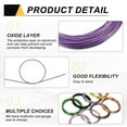 thumbnail image 3 of Uxcell 22 Gauge 0.6mm Aluminum Wire 100 ft Bendable Metal Craft Armature Wire Purple, 3 of 6