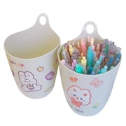 Wall Marker Pen Holder Coloring Pen Makeup Brush Storage Box Wall Mounted Rubbish Bin for Home Kitchen
