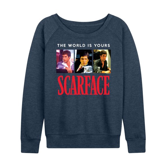 Scarface - The World Is Yours- Women's French Terry Long Sleeve Shirt