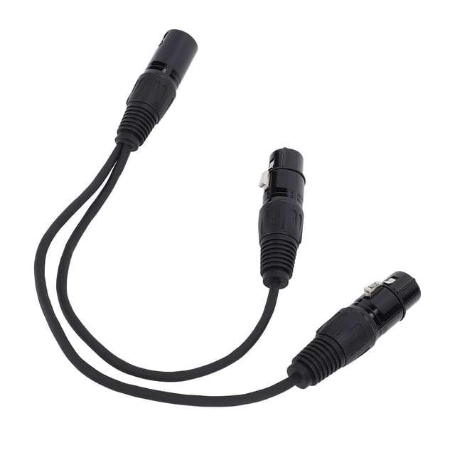 Cable Divisor En Forma De Y, Cable XLR Macho A Hembra Dual 30 Cm Doble Blindaje Menos Interferencia Conector De 3 Pines Para Mezcladores Cámaras Altavoces