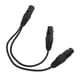 thumbnail image 1 of Cable XLR Macho A Hembra Doble, Cable Divisor En Forma De Y 30 Cm Menos Interferencia Conector De 3 Pines Doble Blindaje Para Micrófonos Amplificadores De Potencia, 1 of 7
