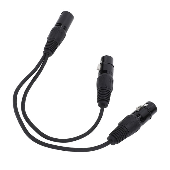 Cable Divisor En Forma De Y, Cable XLR Macho A Hembra Dual 30 Cm Doble Blindaje Menos Interferencia Conector De 3 Pines Para Mezcladores Cámaras Altavoces